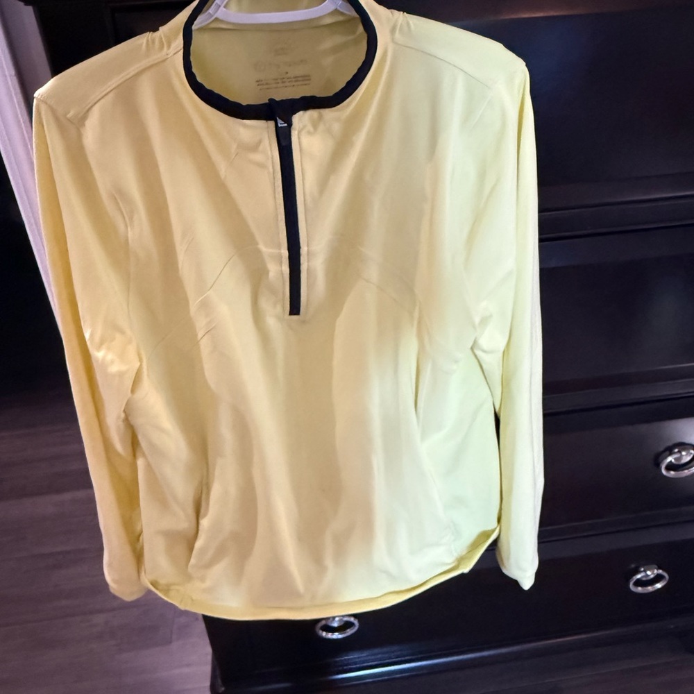 Yellow Quarter-Zip Pullover